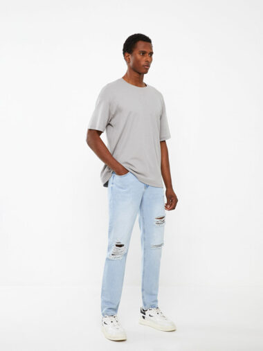 جین  مردانه اسلیم فیت  LCW Jeans S3JH56Z8311 ال سی وایکیکی