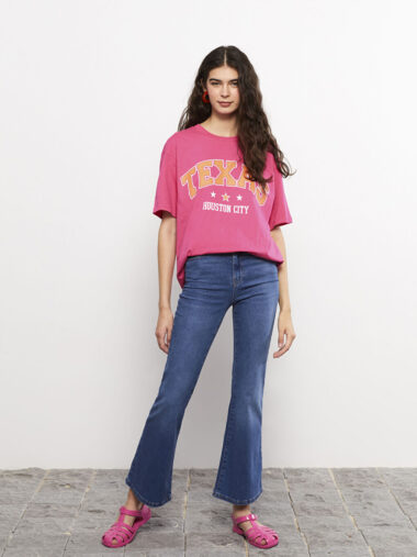 جین  زنانه اسپانیایی / فلیر  LCW Jeans S2NI07Z8 - 507 ال سی وایکیکی