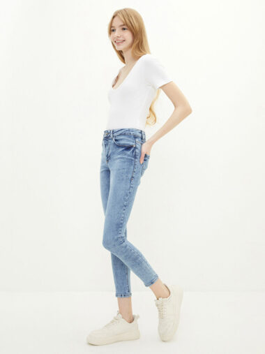 جین  زنانه اسکینی(جذب)  LCW Jeans S23444Z8 - 311 ال سی وایکیکی