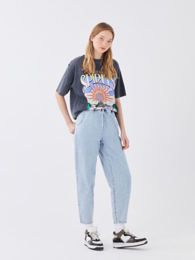 جین  زنانه مام استایل  LCW Jeans S3ED47Z8 - 507 ال سی وایکیکی