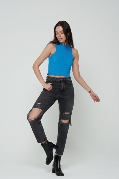 جین  زنانه مام استایل  CROSS JEANS C 4525-084 - 29666 ال سی وایکیکی