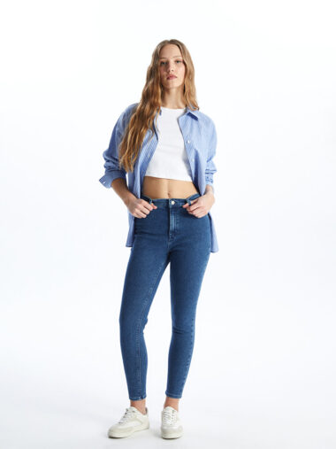 جین  زنانه سوپر اسکینی(جذب)  LCW Jeans  ال سی وایکیکی