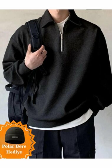 سویشرت آستین بلند مردانه اور سایز یقه پولو GENIUS STORE OVERSIZE-SWEATSHIRT ال سی وایکیکی