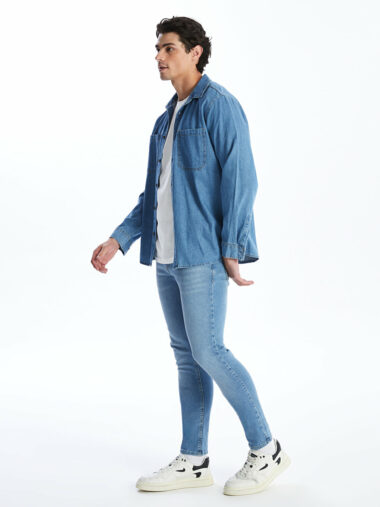 جین  مردانه اسلیم فیت  LCW Jeans S4L676Z8 ال سی وایکیکی