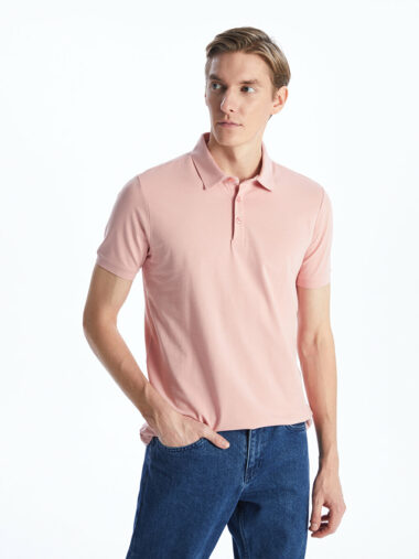 تی شرت آستین کوتاه مردانه فیت نرمال یقه پولو LCWAIKIKI Classic S48895Z8 ال سی وایکیکی