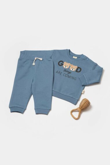 ست آستین بلند نوزاد پسر فیت نرمال یقه گرد BabyCosy Organic Wear CSY8009 ال سی وایکیکی