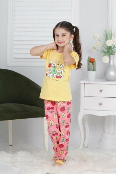 ست پیژامه  دخترانه فیت نرمال  Kapi Kids KPTP00011540 ال سی وایکیکی