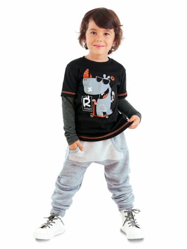 ست لباس ورزشی  پسرانه   Denokids CFF-23K1-027 ال سی وایکیکی