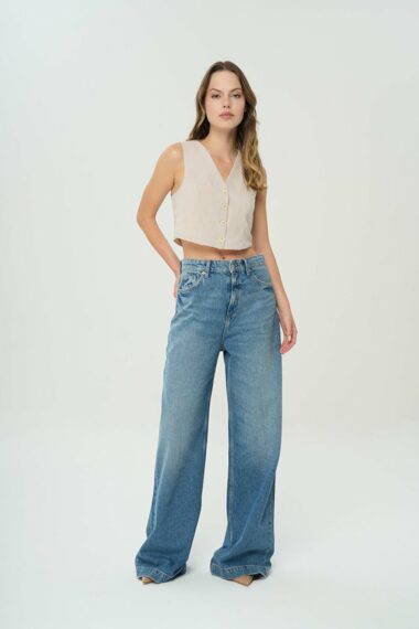 جین  زنانه ریلکس  CROSS JEANS C 4809-005 ال سی وایکیکی