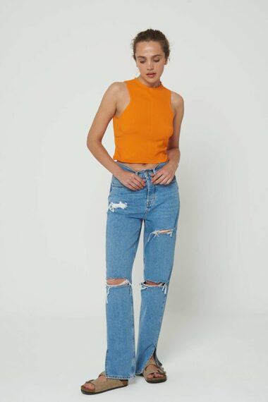 جین  زنانه دد فیت  CROSS JEANS C 4517-060 ال سی وایکیکی