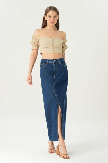 دامن  زنانه   CROSS JEANS C 4532-051 ال سی وایکیکی