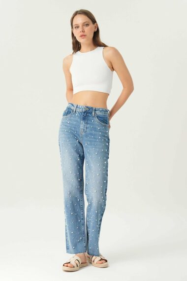 جین  زنانه راسته  CROSS JEANS C 4518-111 ال سی وایکیکی