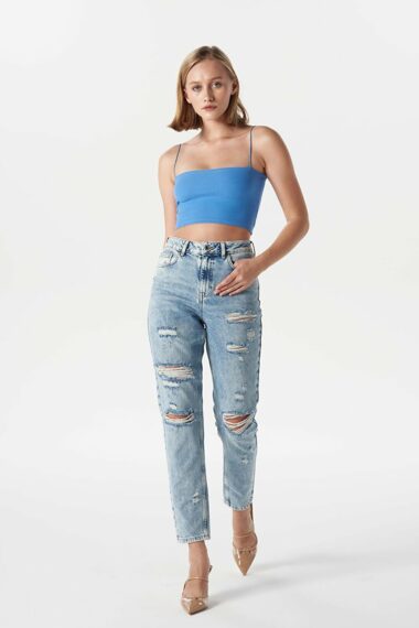 جین  زنانه مام استایل  CROSS JEANS C 4525-063 ال سی وایکیکی