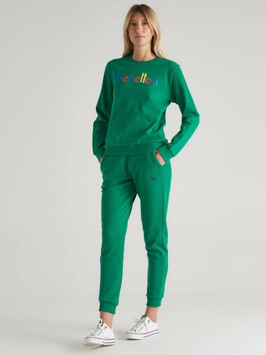 سویشرت آستین بلند زنانه رگولار یقه گرد United Colors Of Benetton W1L840Z8 ال سی وایکیکی