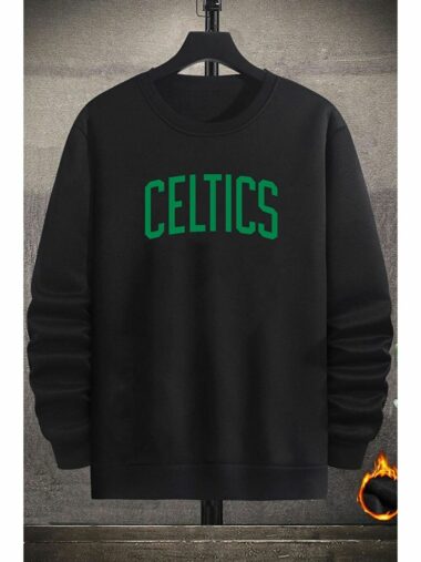 سویشرت آستین بلند مردانه اور سایز  uyguntarz 0YAKA-SIYAH-CELTICS- ال سی وایکیکی