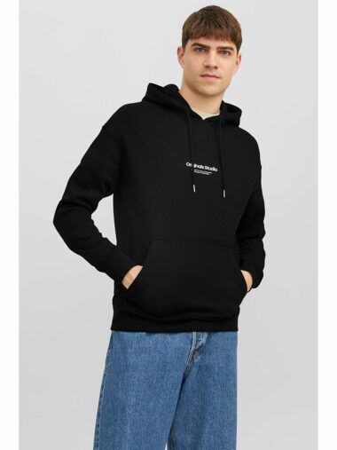 سویشرت آستین بلند مردانه ریلکس کلاه دار Jack & Jones 12241687 ال سی وایکیکی