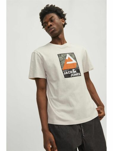 تی شرت آستین کوتاه مردانه ریلکس یقه گرد Jack & Jones 12256682 ال سی وایکیکی