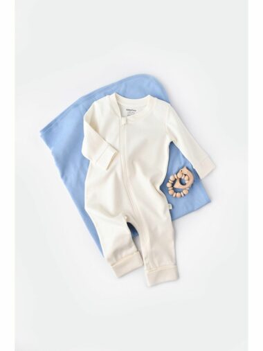 آستین بلند نوزاد دختر رگولار یقه هفت BabyCosy Organic Wear CSY3034 ال سی وایکیکی